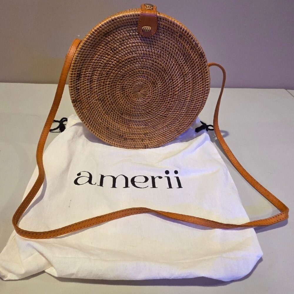 Amerii Atta Straw Luna Bag